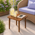 Touchstone Calena Tea side table lifestyle photo with chairs