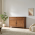 Touchstone Claymont Smart TV Lift Cabinet 70263 lifestyle image with cabinet closed.