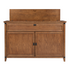 Touchstone Claymont Smart TV Lift Cabinet 70263 front facing shot with lid open on white.
