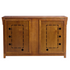 Touchstone 70062 Bungalow Smart TV Lift Cabinet back view on white.