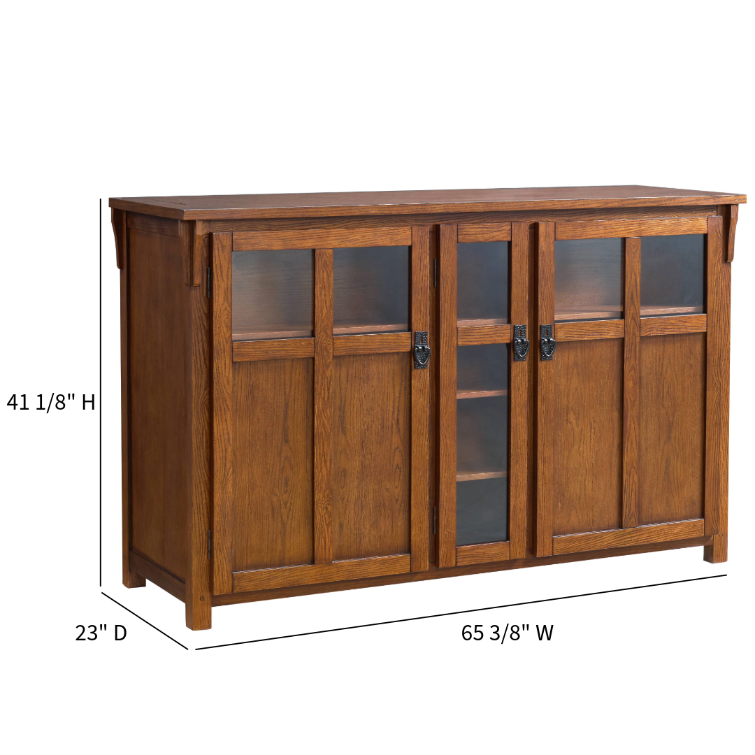 Touchstone 70062 Bungalow Smart TV Lift Cabinet dimensions graphic