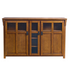 Touchstone 70062 Bungalow Smart TV Lift Cabinet front facing with cabinet closed on white.
