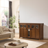 Touchstone 70062 Bungalow Smart TV Lift Cabinet , closed cabinet lifestyle image.