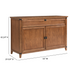 Touchstone Claymont Smart TV Lift Cabinet 70263 dimensional graphic.