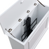 Touchstone Elevate 72015 Smart TV Lift Cabinet in White Finish above view with lid opened on white.