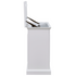 Touchstone Elevate 72015 Smart TV Lift Cabinet in White Finish side view with lid open on white.