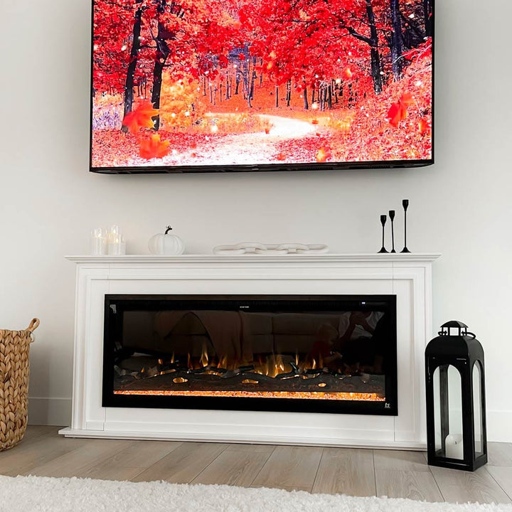 Sideline Elite 60 Inch Smart Electric Fireplace with Encase Surround M ...