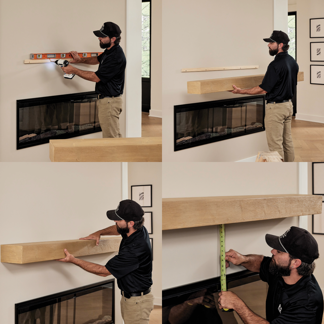 Touchstone Encase mantel simple installation photos