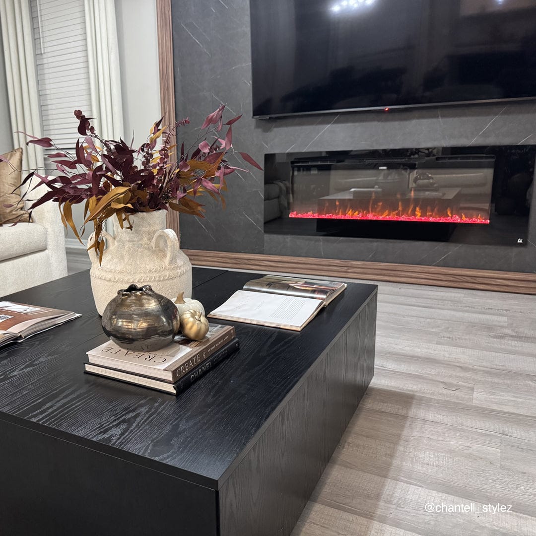 Touchstone Sideline 60 Inch Fireplace customer photo of installation.