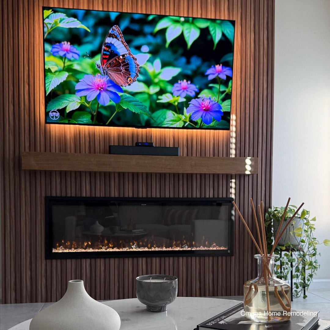 Omega Home customer install room setting photo of the Touchstone Sideline Elite 60