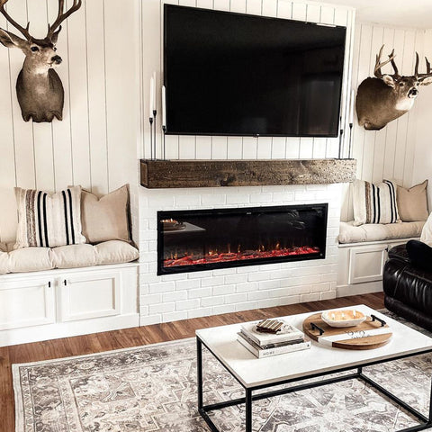 Touchstone Sideline Elite 60 Electric Fireplace by @stripped.and.styled