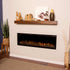 Touchstone Sideline Elite Smart Electric Fireplace in natural styled wall