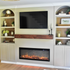 Touchstone Sideline Elite Pro 50-inch Electric Fireplace lifestyle photo and installation done by @momsmkaingmoney.