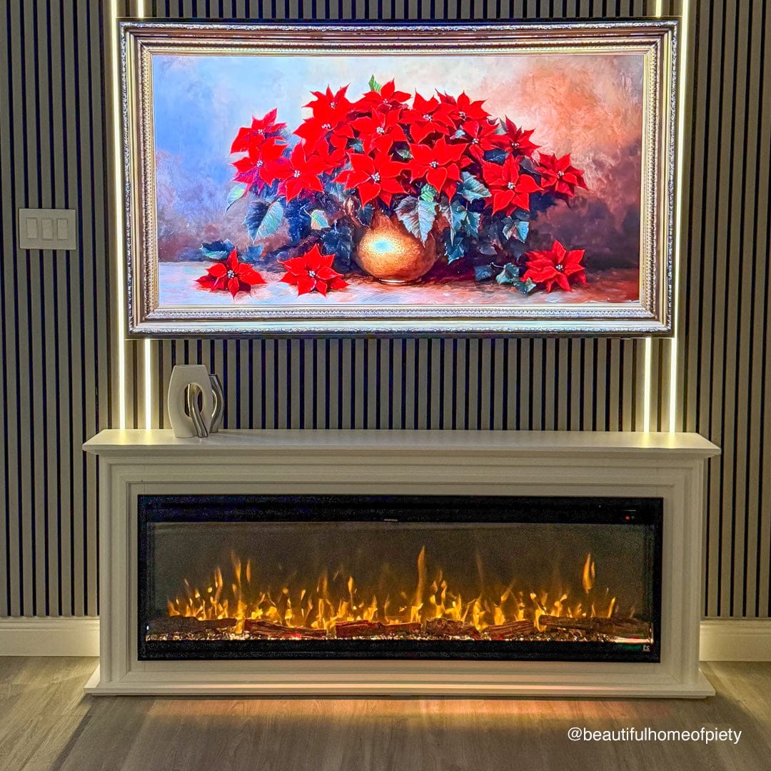 Sideline Elite Pro 60 Inch Smart Electric Fireplace with Encase