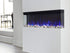 Closeup of Touchstone Sideline Infinity 3 Sided Electric Fireplace with crystals