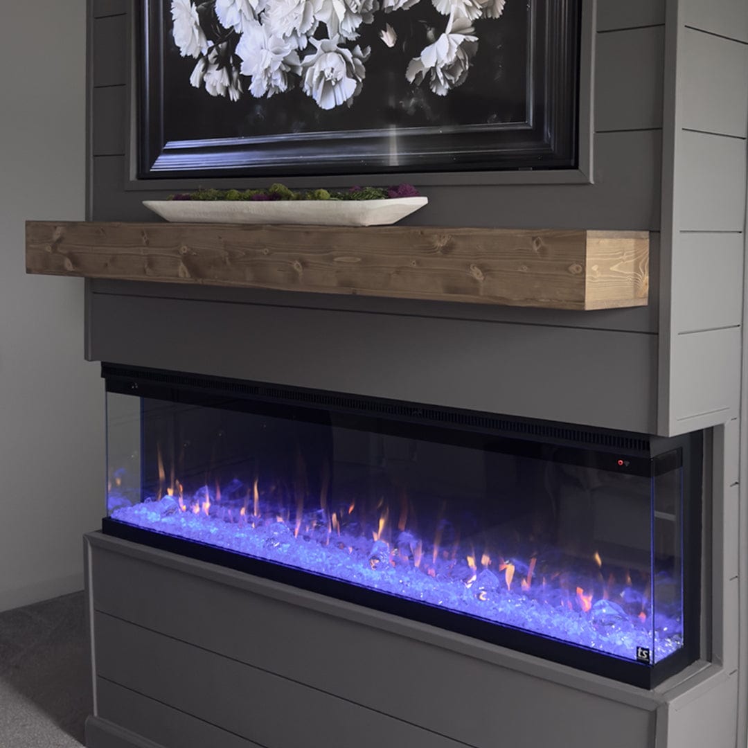 Customer install of the Touchstone Sideline Infinity 3 sided electric fireplace