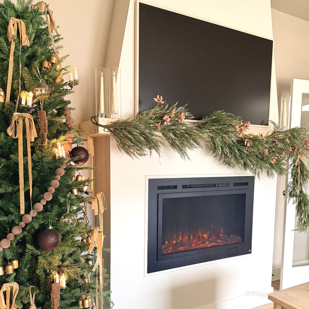 Sideline Steel Forte Electric Fireplace customer install photo