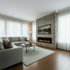 Touchstone Sideline Vision recessed into a living room wall - lifestyle image.