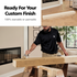 Touchstone Encase Mantel unfinished custom finish infographic