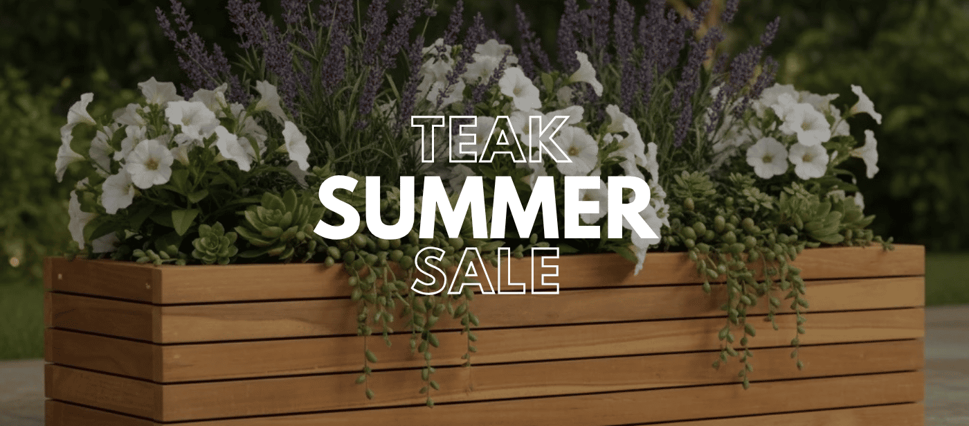 Touchstone Teak Planter Summer Sale