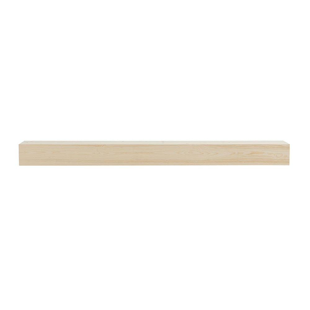 Unfinished Touchstone Encase Floating Mantel on white