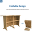 Touchstone Velari Teak Bar Set foldable design graphic