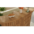 Velari Teak Bar set lifestyle image of bar detail shot.