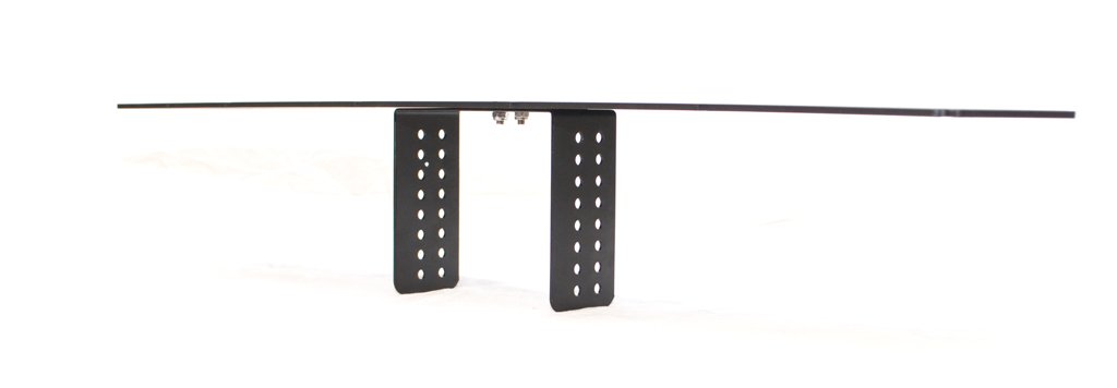 Flat Top Lid Mount 25092 for Touchstone TV Lift Mechanisms, Black angle view.