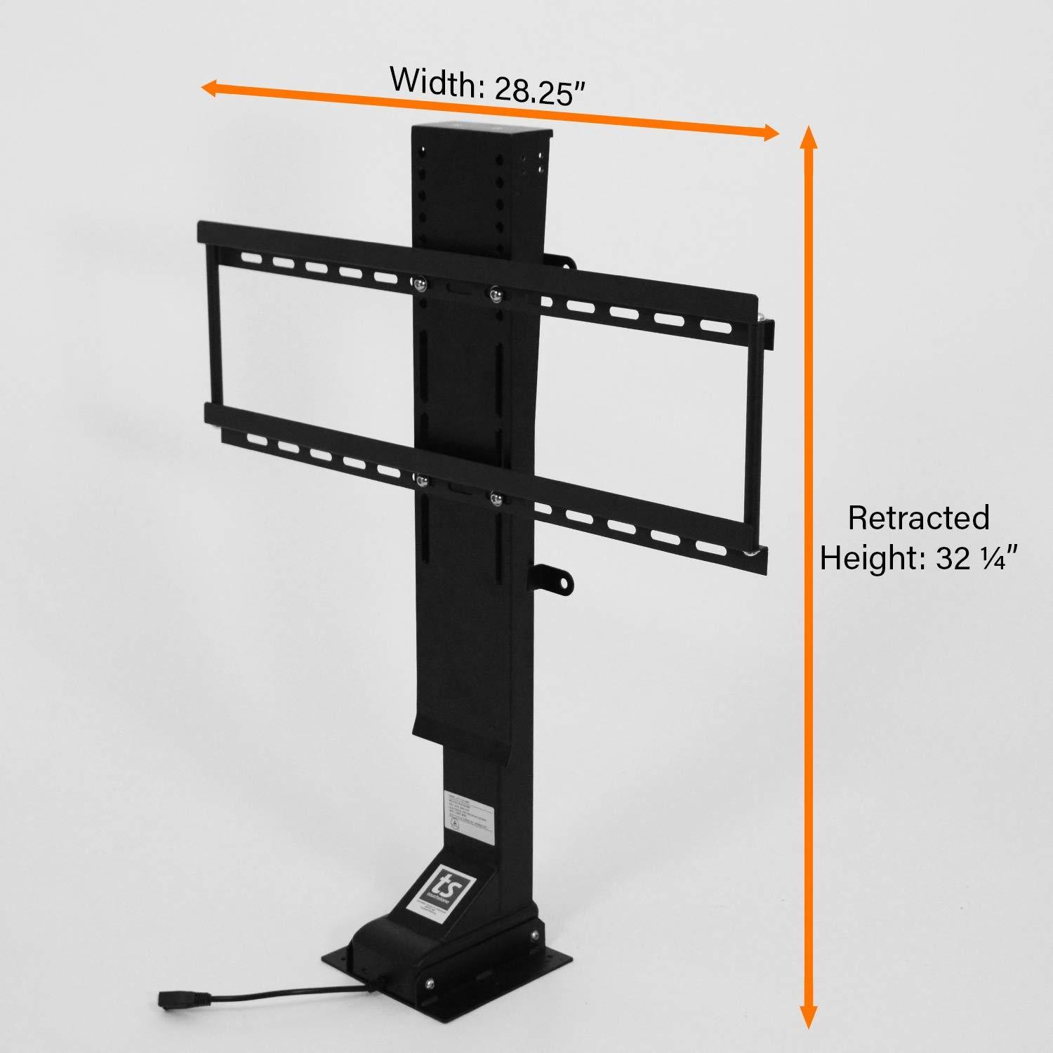 SRV 33900 Pro TV Lift Mechanism measurements.