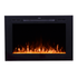 	Forte 80006  Recessed Electric Fireplace turned on.