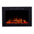 Forte 80006 40 inch Recessed Electric Fireplace turned on.