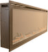 Sideline Elite 60 Refurbished Recessed Electric Fireplace turned off.