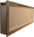 Sideline Elite 72 Refurbished Recessed Electric Fireplace turned off.