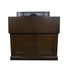 	Grand Elevate 74008 Espresso TV Lift Cabinet for 65 inch Flat screen TVs back view.