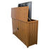 	Grand Elevate 74006 Mission TV Lift Cabinet for 65 inch Flat screen TVs back view.