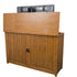 Grand Elevate 74006 Mission TV Lift Cabinet for 65 inch Flat screen TVs opened and from the back.