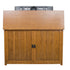 Grand Elevate 74006 Mission TV Lift Cabinet for 65 inch Flat screen TVs shown from the back.