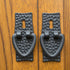 	Grand Elevate 74006 Mission TV Lift Cabinet for 65 inch Flat screen TVs handle detail shot. 