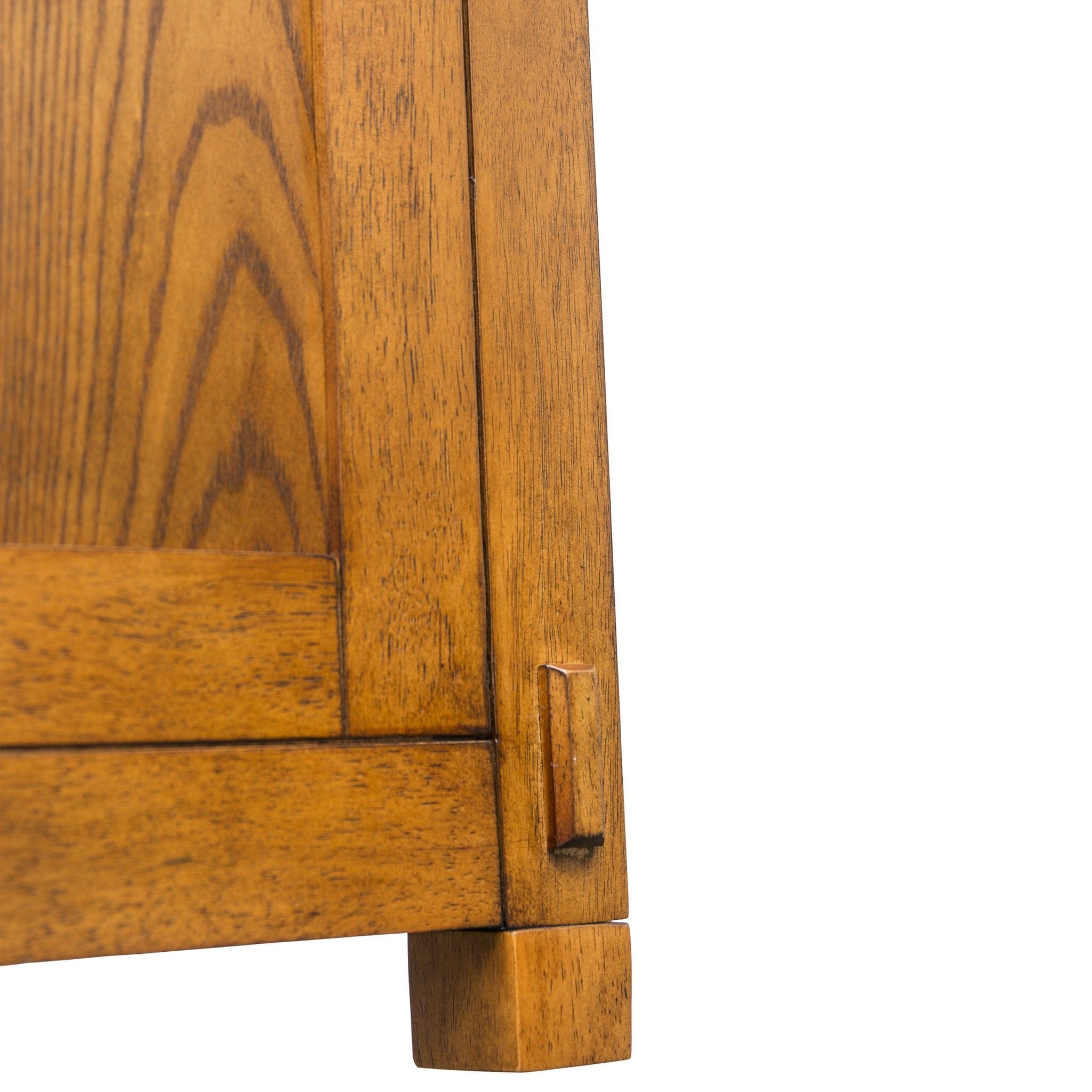 	Grand Elevate 74006 Mission TV Lift Cabinet for 65 inch Flat screen TVs bottom corner.