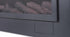 Touchstone Sideline Steel 50 80013 Electric Fireplace detail shot.