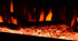 Sideline Elite 60 Refurbished Recessed Electric Fireplace crystals.