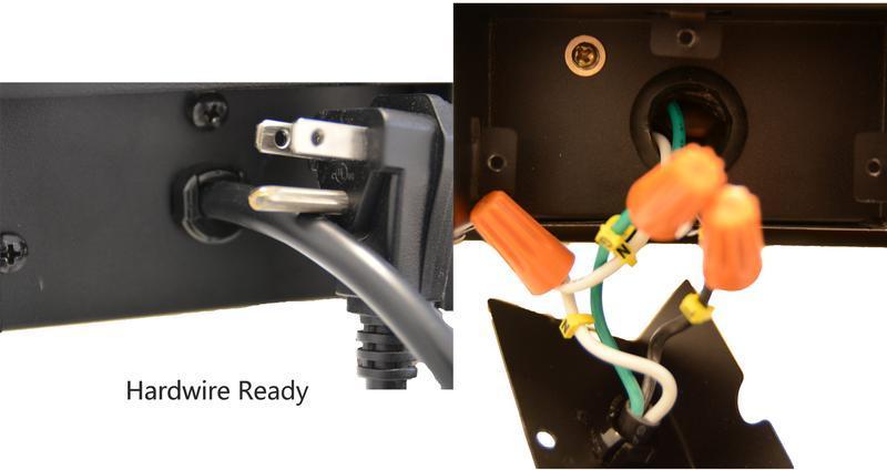Sideline Elite 60 Refurbished Recessed Electric Fireplace hardware.