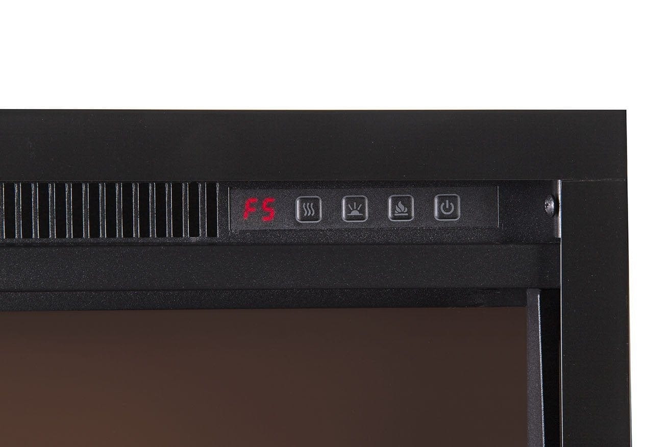 Sideline Elite 72 Recessed Electric Fireplace control panel.