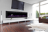 Sideline 100 80032  Refurbished Recessed Electric Fireplace room setting.
