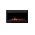 	Sideline 36 80014 36" Recessed Electric Fireplace shown with orange flames. 