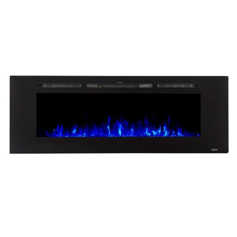 Sideline 60 80011 60  inches Recessed Electric Fireplace blue flames.