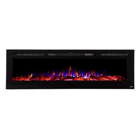 Touchstone Sideline 72 Electric Fireplace 80015 from the front.