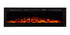Sideline 72 80015 72 inch Recessed Electric Fireplace orange flames.