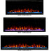 Sideline Elite 72 Refurbished Recessed Electric Fireplace size comparison.