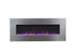 	AudioFlare 80024 Stainless 50 inch Recessed Electric Fireplace from the front.